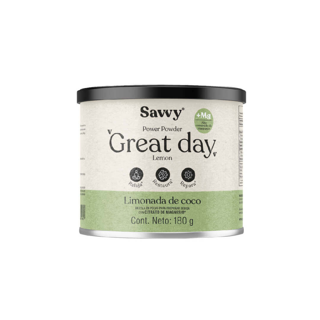 MAGNESIO SAVVY - GREAT DAY LIMONADA DE COCO