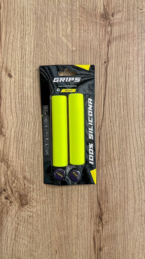 Grip MTB SILICONA VERDE FLUO