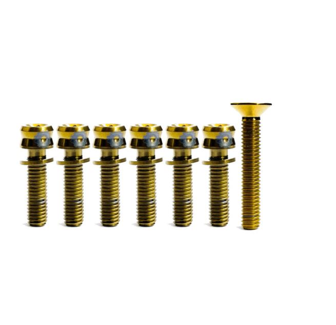 Kit Tornillos Potencia Avellanado Dorado