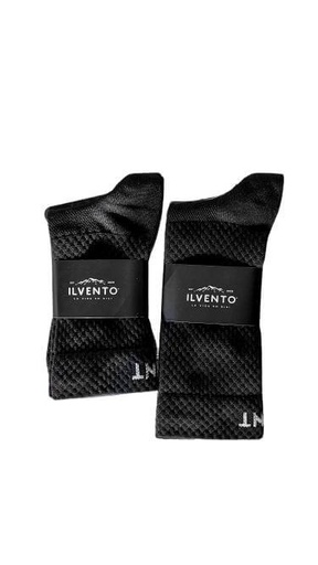 Medias Ilvento Panal - Black