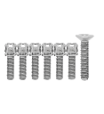 Kit Tornillos Potencia Avellanado Plateado